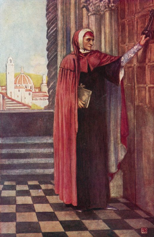 Dante hledá mír (barva lito) od Stephen Reid