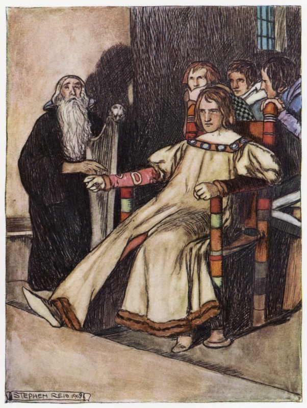 Ilustrace k Siegfriedovi drakobijci (barva lito) od Stephen Reid