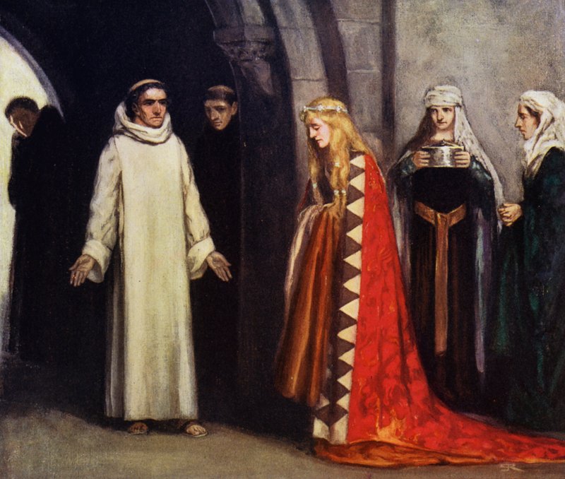 Svatý Bernard a jeho sestra Hombeline (barva lito) od Stephen Reid
