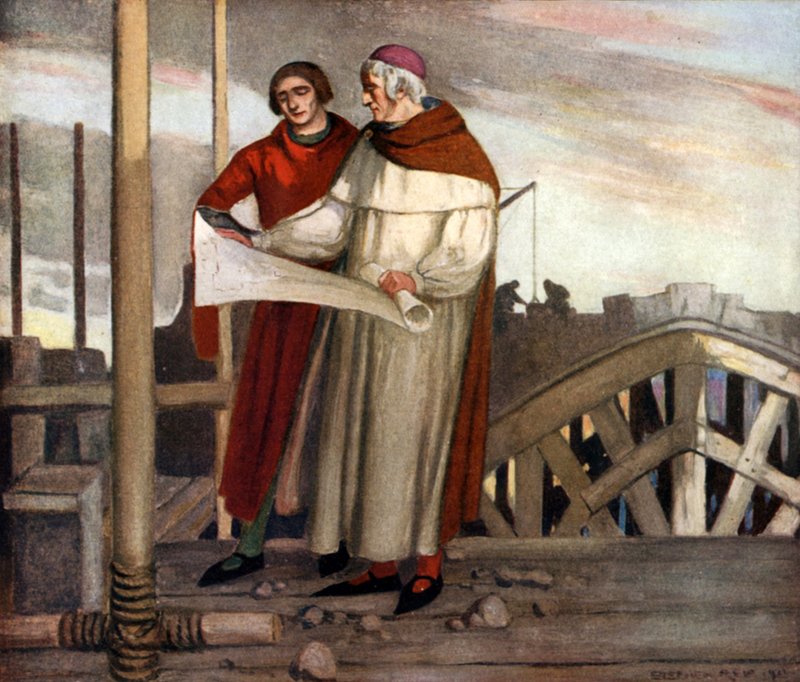 Budova Winchesterské katedrály (barevné lito) od Stephen Reid