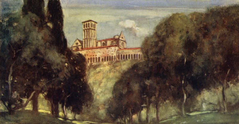 Klášter a bazilika svatého Františka, Assisi (barevné lito) od Stephen Reid