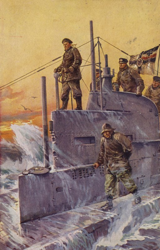 Německá ponorka, první světová válka, 1917. od Stoewer Willy