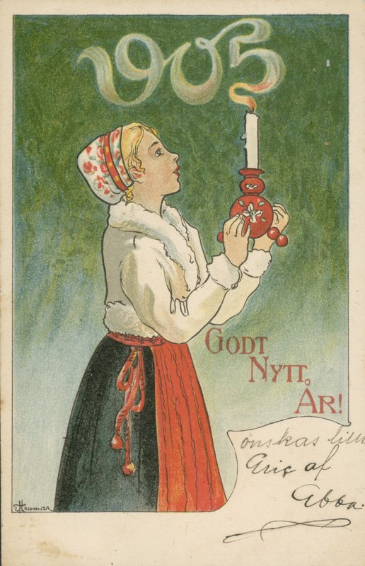 Šťastný nový rok 1905 od Swedish School