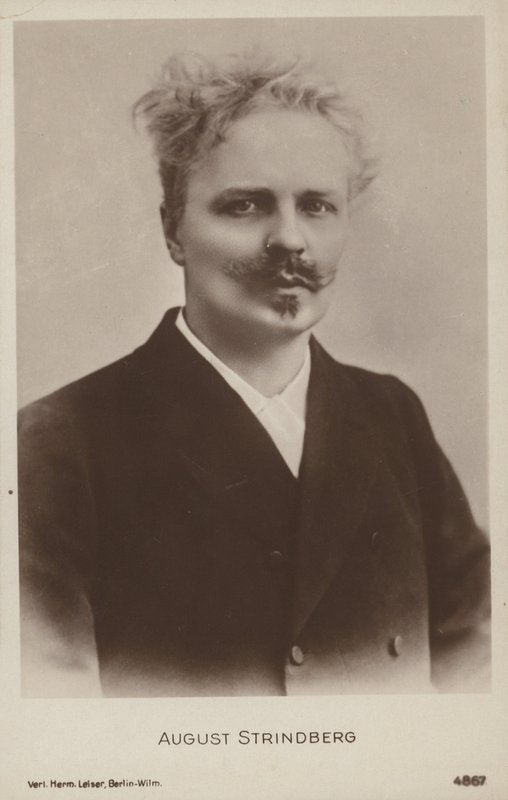 August Strindberg (1849-1912), švédský dramatik, prozaik, básník a výtvarník od Swedish Photographer