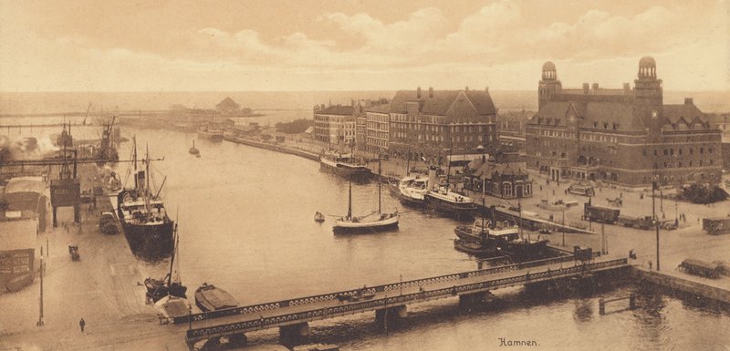 Malmö: přístav (čb fotografie) od Swedish Photographer