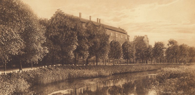 Malmö: hrad Malmohus (čb fotografie) od Swedish Photographer