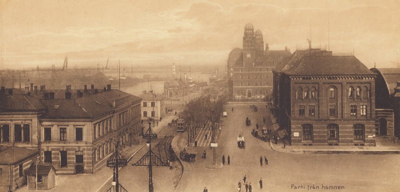 Malmö: oslava z přístavu (čb fotografie) od Swedish Photographer