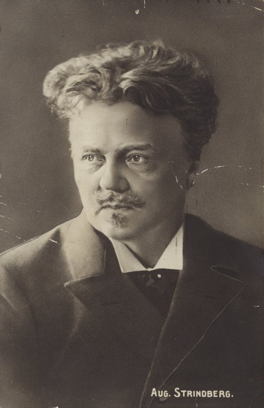 Portrét Augusta Strindberga od Swedish Photographer