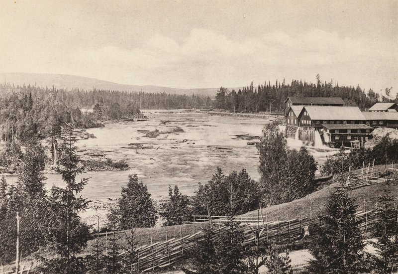 Švédsko / Švédsko: Jamtland, Eggforsen (č/b foto) od Swedish Photographer