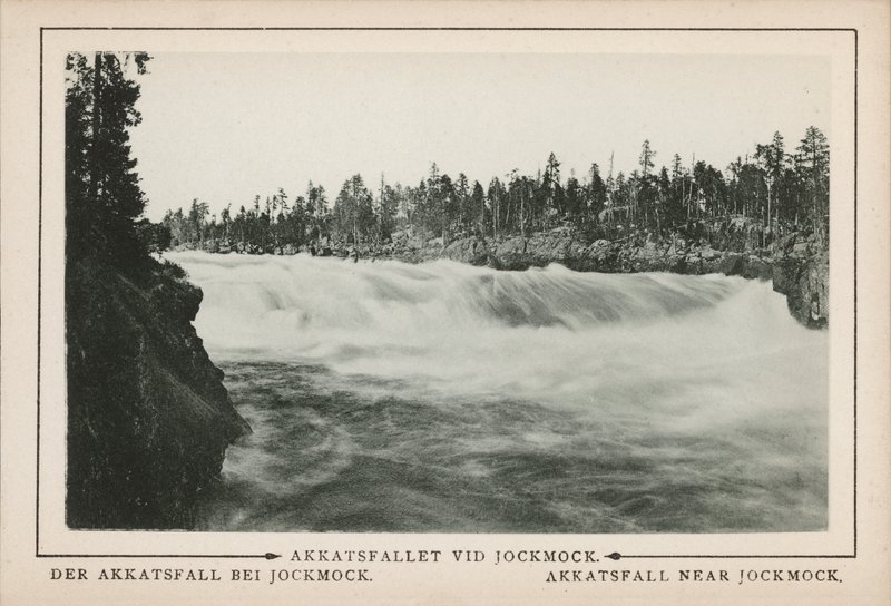 Švédsko: Akkatsfall u Jockmocku (čb foto) od Swedish Photographer