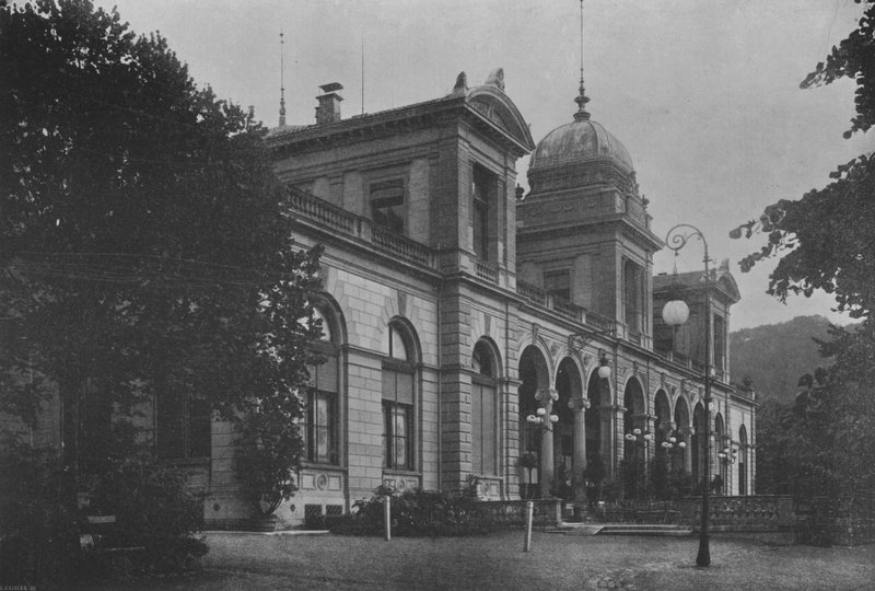Baden, Le Kursaal (černobílá fotografie) od Swiss Photographer