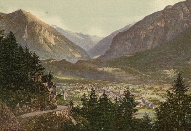Bernská vysočina: Meiringen (barevné foto) od Swiss Photographer