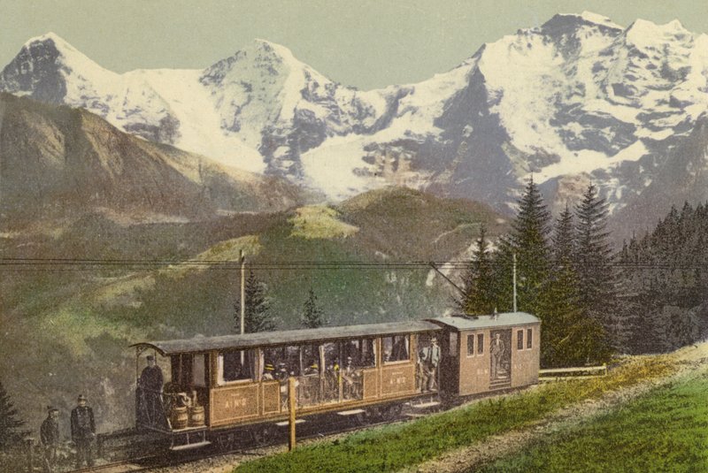 Berner Oberland: Murrenbahn (barevné foto) od Swiss Photographer