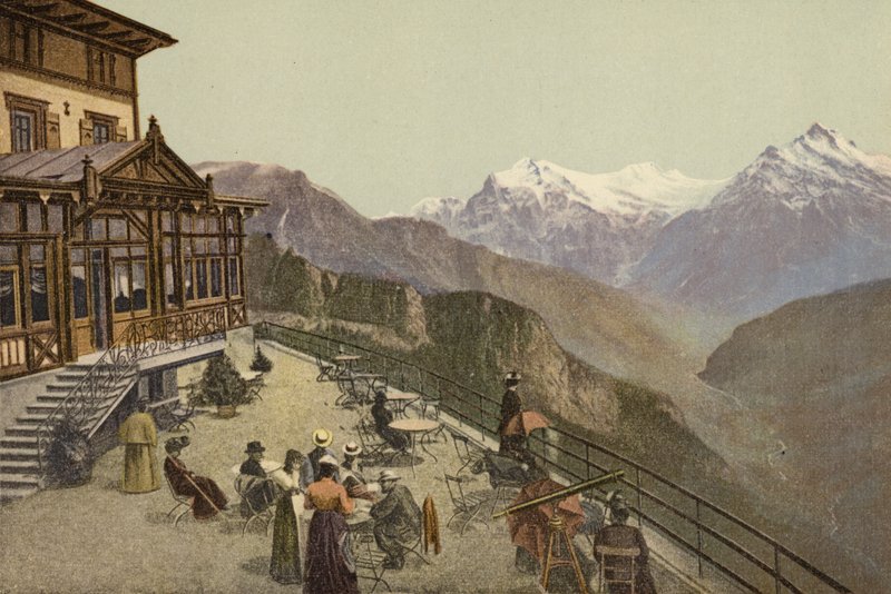 Bernská vysočina: Schynige Platte, terasa (barevné foto) od Swiss Photographer