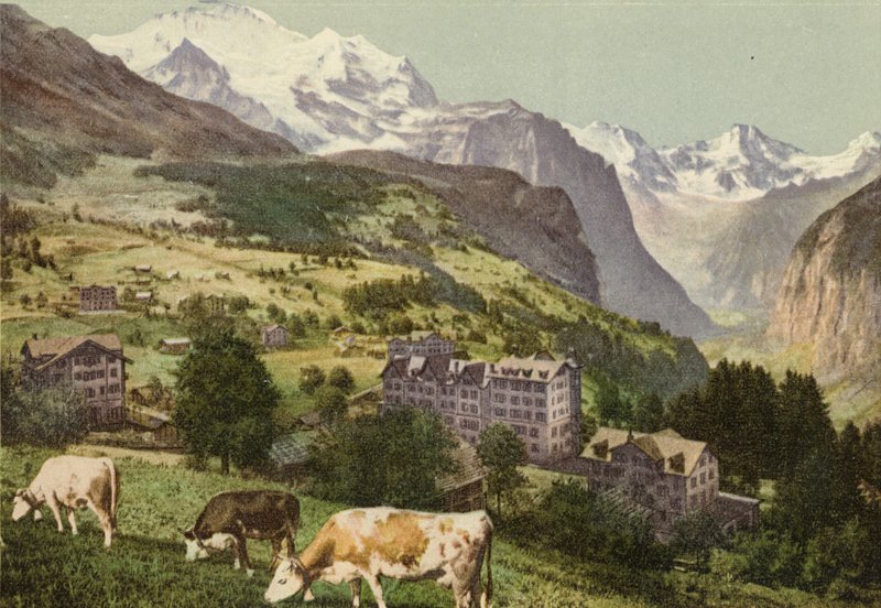 Bernská vysočina: Wengen (barevné foto) od Swiss Photographer