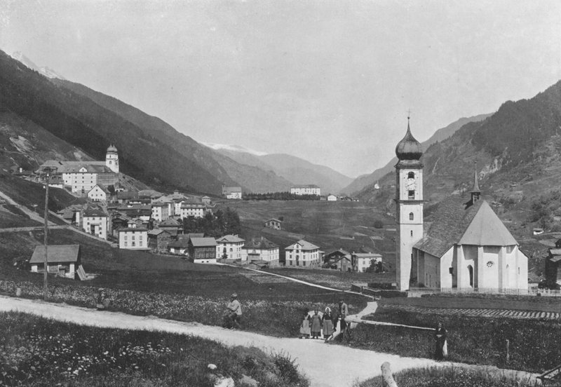 Disentis, Vue generale (černobílá fotografie) od Swiss Photographer