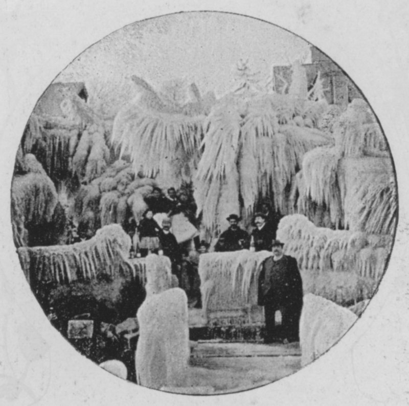 Effet de bise a Geneve, Hiver 1896 (černobílá fotografie) od Swiss Photographer