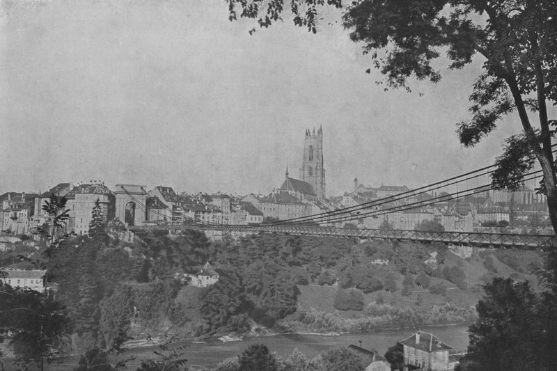 Fribourg (černobílá fotografie) od Swiss Photographer