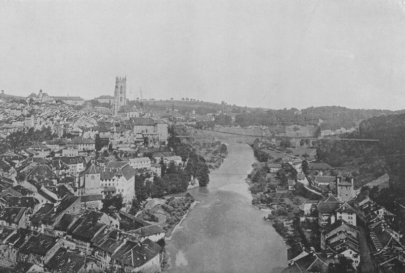 Fribourg (černobílá fotografie) od Swiss Photographer