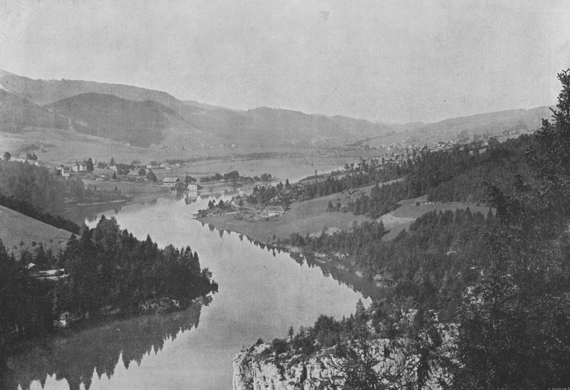 Povodí Doubs v Les Brenets (černobílá fotografie) od Swiss Photographer