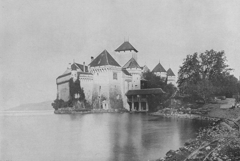 Le Chateau de Chillon (černobílá fotografie) od Swiss Photographer