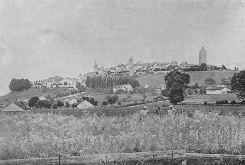 Romont (černobílá fotografie) od Swiss Photographer