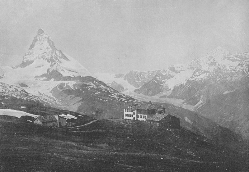 Ryffelberg, Matterhorn a Dent-Blanche (černobílá fotografie) od Swiss Photographer