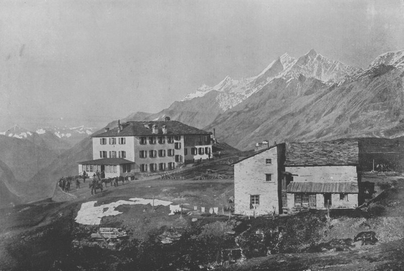 Ryffelberg et les Mischabel (černobílá fotografie) od Swiss Photographer