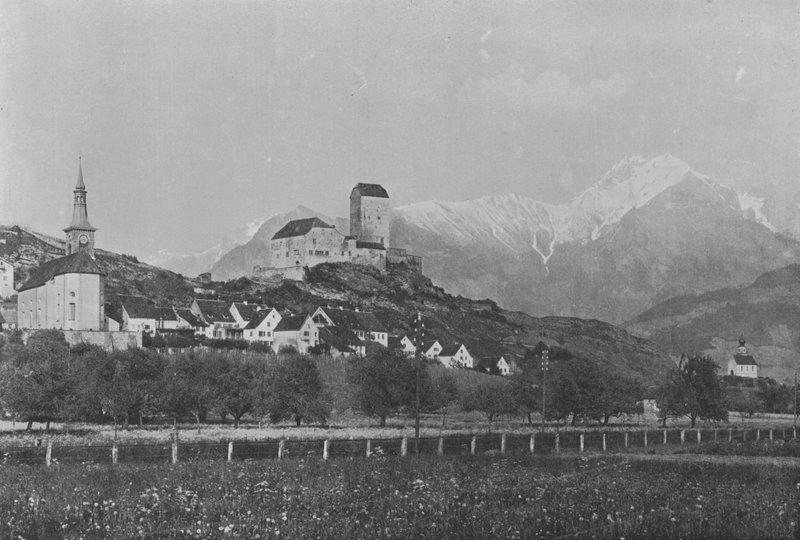 Sargans, Vallee du Rhin (černobílá fotografie) od Swiss Photographer
