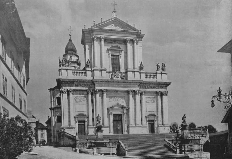 Solothurn, katedrála sv. Naše (č/b foto) od Swiss Photographer