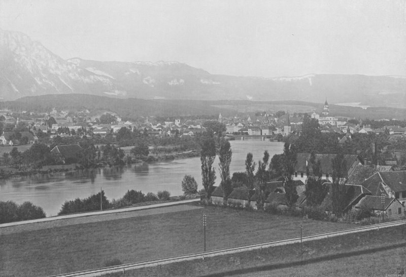 Solothurn, Celkový pohled (černobílá fotografie) od Swiss Photographer