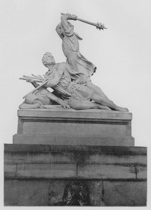 Stans, Monument de Winkelried (černobílá fotografie) od Swiss Photographer