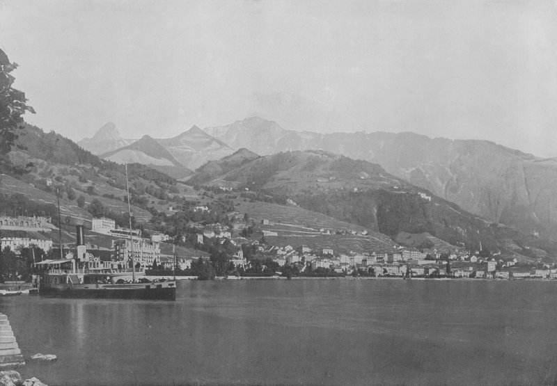 Vernex, Montreux (černobílá fotografie) od Swiss Photographer
