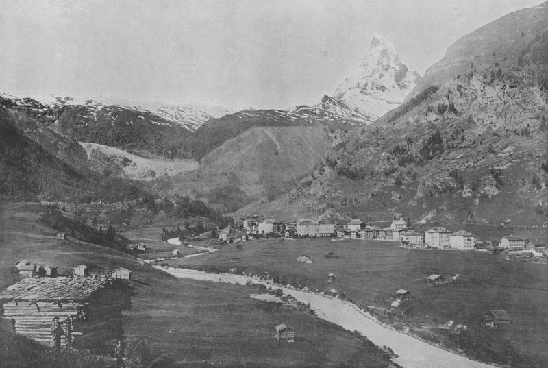 Zermatt a Matterhorn (černobílá fotografie) od Swiss Photographer