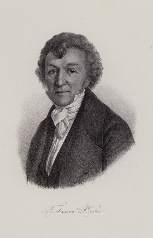 Ferdinand Huber , švýcarský skladatel (rytina) od Swiss School