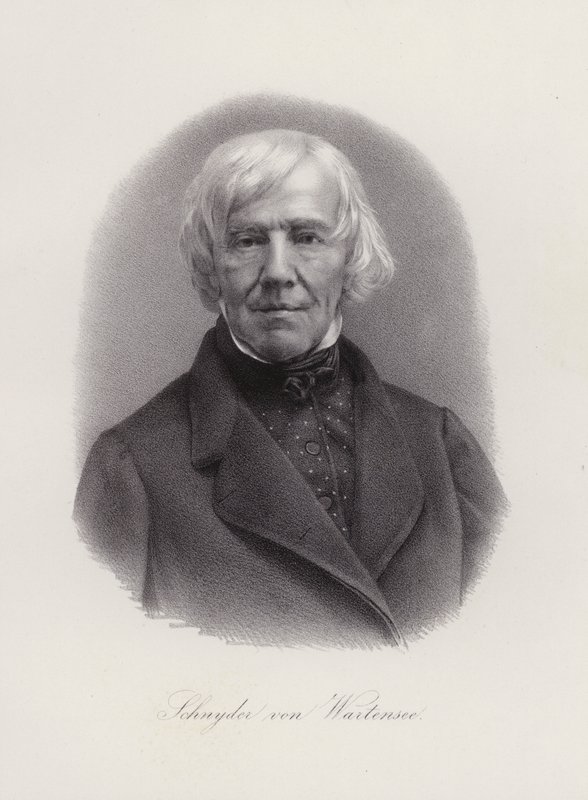 Franz Xaver Schnyder von Wartensee, švýcarský skladatel (rytina) od Swiss School
