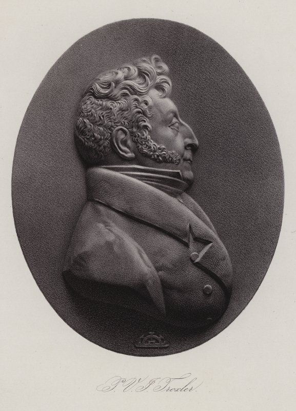 Ignaz Paul Vital Troxler, švýcarský lékař, politik a filozof (rytina) od Swiss School