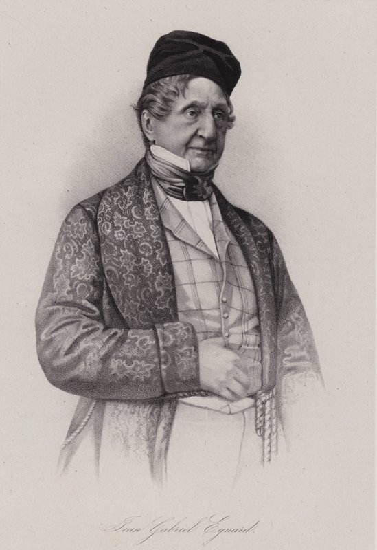 Jean-Gabriel Eynard, švýcarský bankéř (rytina) od Swiss School