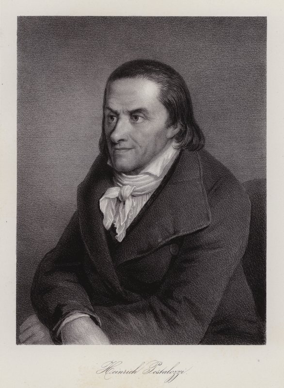 Johann Heinrich Pestalozzi, švýcarský reformátor školství (rytina) od Swiss School