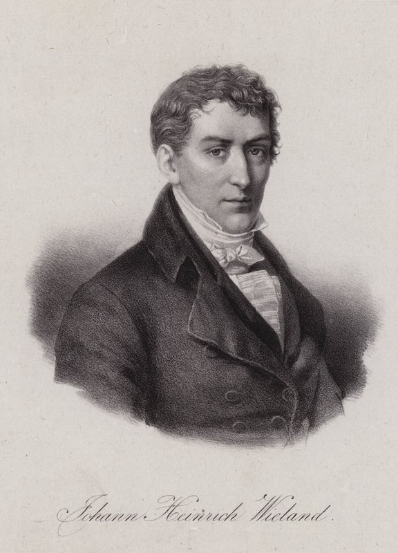 Johann Heinrich Wieland, švýcarský právník a politik v Helvetské republice (rytina) od Swiss School
