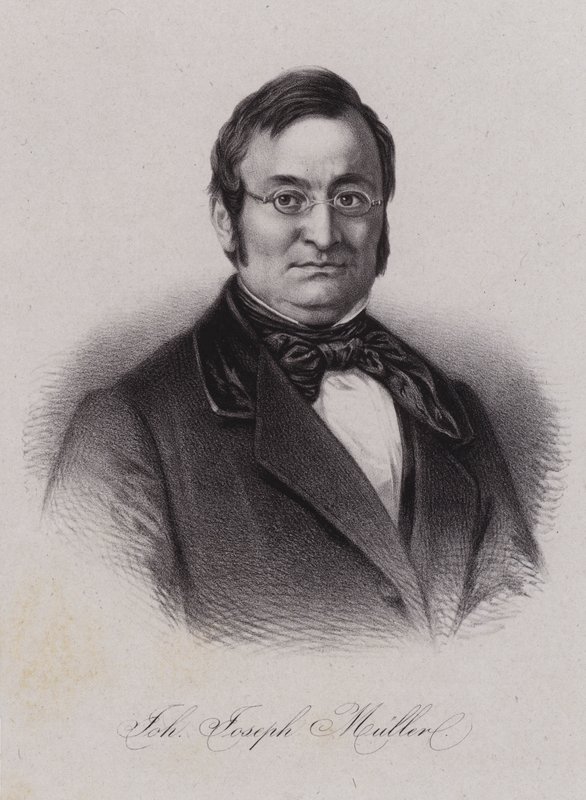 Johann Joseph Muller , švýcarský politik (rytina) od Swiss School