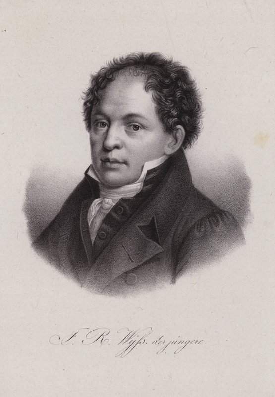 Johann Rudolf Wyss, švýcarský spisovatel (rytina) od Swiss School