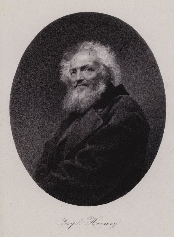Joseph Hornung , švýcarský malíř (rytina) od Swiss School