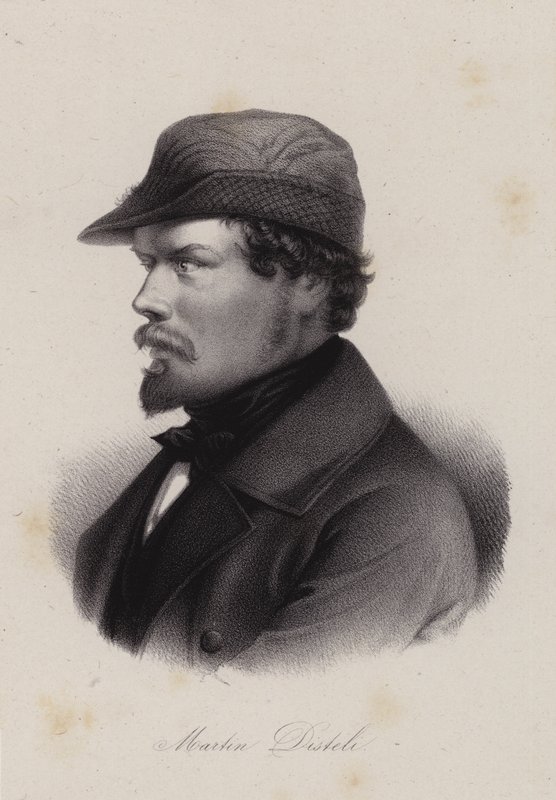Martin Disteli, švýcarský malíř (rytina) od Swiss School