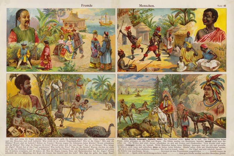 Národy světa (chromolitho) od Swiss School