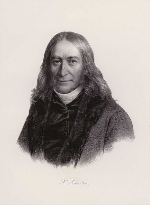 Peter Scheitlin, švýcarský pastor a učitel (rytina) od Swiss School