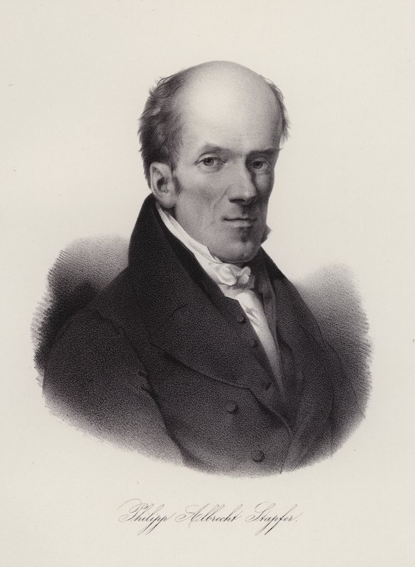 Philipp Albert Stapfer , švýcarský politik a filozof (rytina) od Swiss School