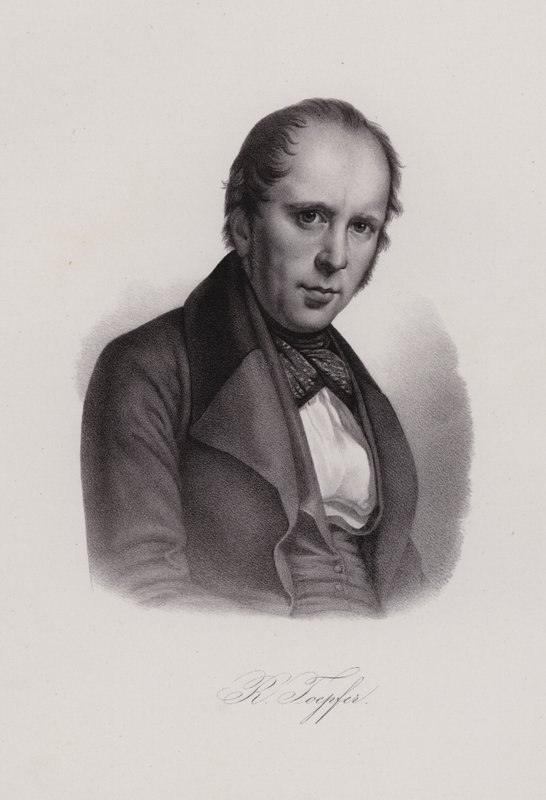 Rodolphe Topffer , švýcarský učitel a umělec (rytina) od Swiss School