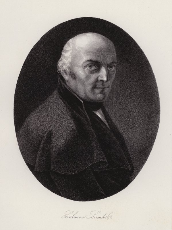 Salomon Landolt, švýcarský politik (rytina) od Swiss School