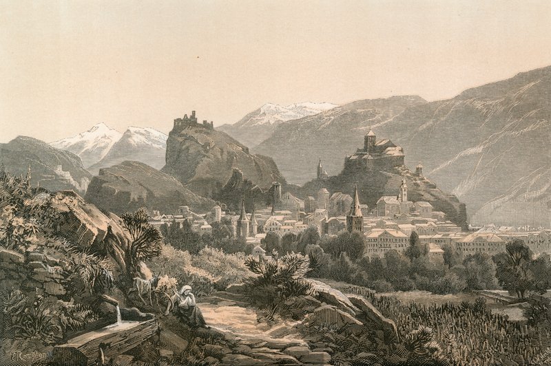 Sion, hlavní město kantonu Valais od Swiss School